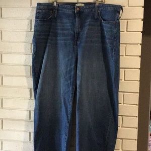 Madewell curvy slim wide leg crop